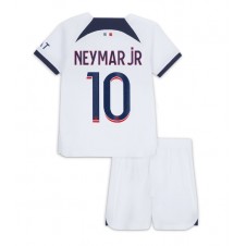 Paris Saint-Germain Neymar Jr #10 Bortaställ Barn 2023-24 Korta ärmar (+ Korta byxor)
